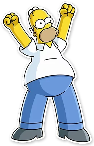 Homer Simpson Telegram Sticker #19 - Homer Simpson #19