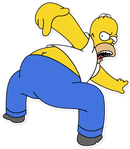 Homer Simpson Telegram Sticker #24 - Homer Simpson #24