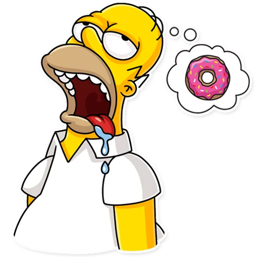 Homer Simpson Telegram Sticker #7 - Homer Simpson #7