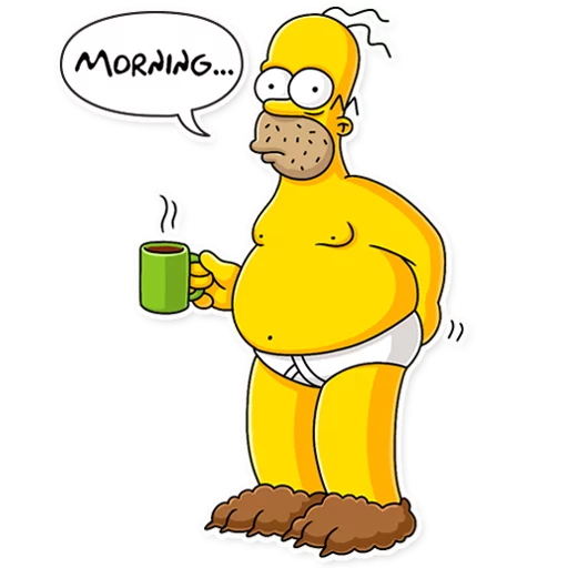 Homer Simpson Telegram Sticker #8 - Homer Simpson #8