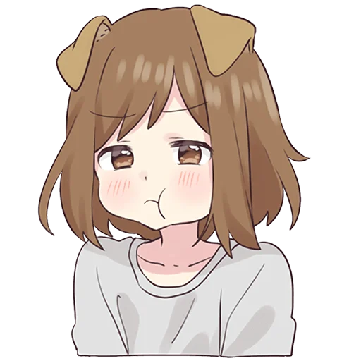 Dog Girl Stickers Telegram Sticker #6 - Dog Girl Stickers #6