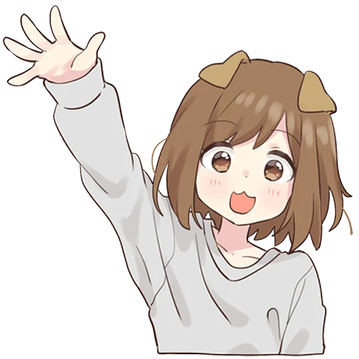 Dog Girl Stickers Telegram Sticker #7 - Dog Girl Stickers #7