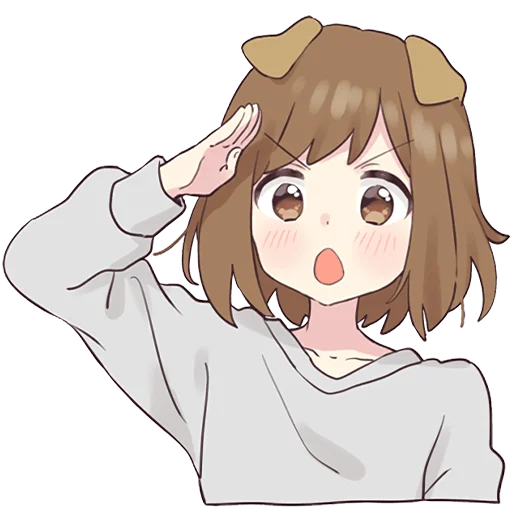 Dog Girl Stickers Telegram Sticker #8 - Dog Girl Stickers #8