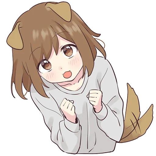 Dog Girl Stickers Telegram Sticker #10 - Dog Girl Stickers #10