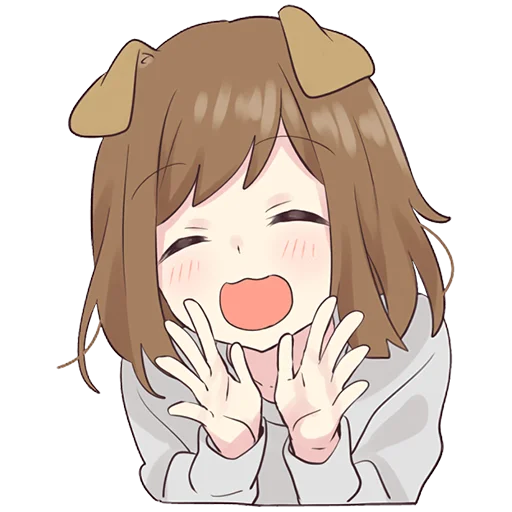 Dog Girl Stickers Telegram Sticker #11 - Dog Girl Stickers #11