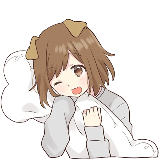 Dog Girl Stickers Telegram Sticker #12 - Dog Girl Stickers #12