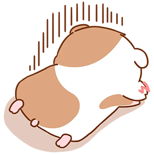 Hamster's Routine Stickers Telegram Sticker #8 - Hamster's Routine Stickers #8