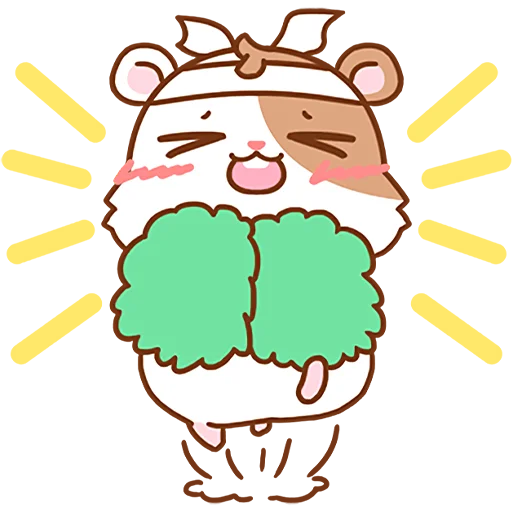 Hamster's Routine Stickers Telegram Sticker #23 - Hamster's Routine Stickers #23