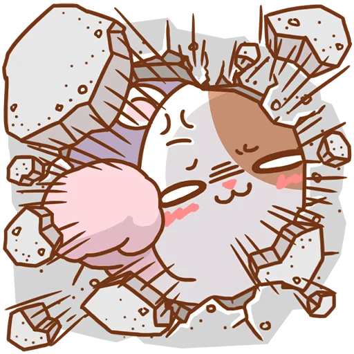 Hamster's Routine Stickers Telegram Sticker #24 - Hamster's Routine Stickers #24
