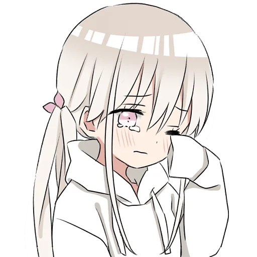 Hoodiegirl (white) Stickers Telegram Sticker #6 - Hoodiegirl (white) Stickers #6