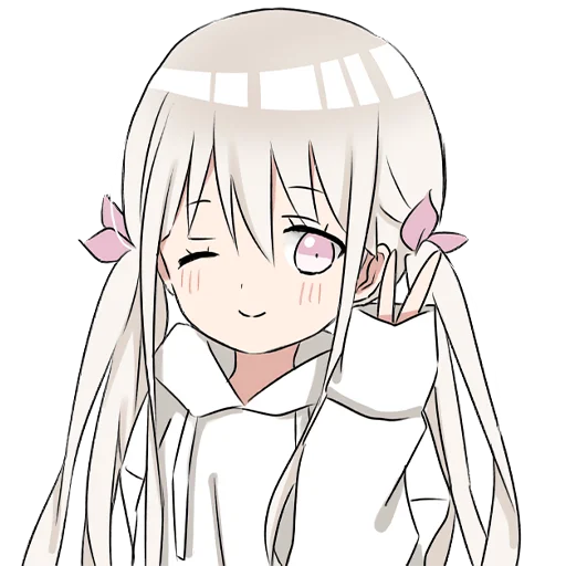 Hoodiegirl (white) Stickers Telegram Sticker #7 - Hoodiegirl (white) Stickers #7