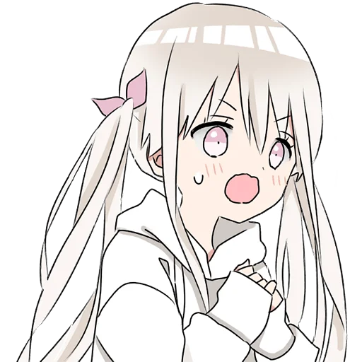Hoodiegirl (white) Stickers Telegram Sticker #9 - Hoodiegirl (white) Stickers #9