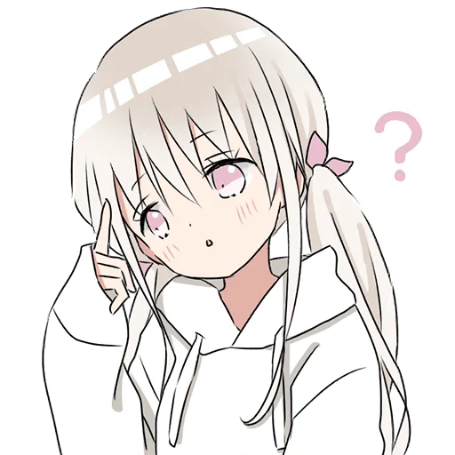 Hoodiegirl (white) Stickers Telegram Sticker #15 - Hoodiegirl (white) Stickers #15