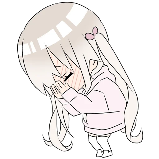 Hoodiegirl (white) Pt.2 Stickers Telegram Sticker #4 - Hoodiegirl (white) Pt.2 Stickers #4