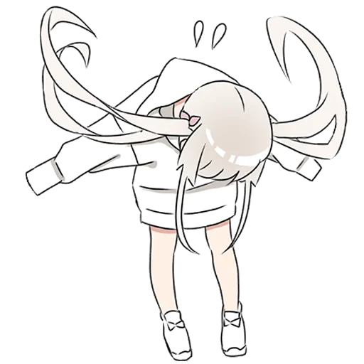 Hoodiegirl (white) Pt.2 Stickers Telegram Sticker #6 - Hoodiegirl (white) Pt.2 Stickers #6