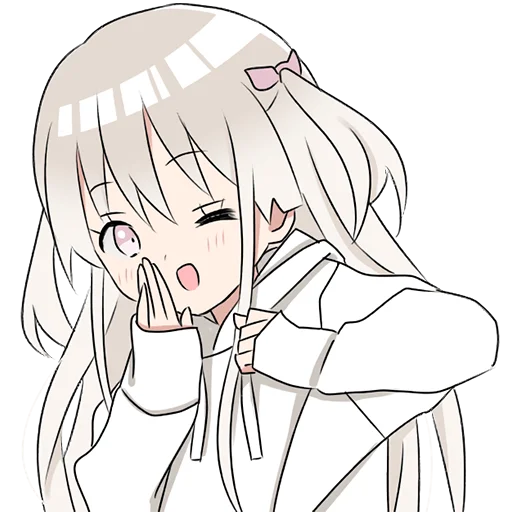 Hoodiegirl (white) Pt.2 Stickers Telegram Sticker #21 - Hoodiegirl (white) Pt.2 Stickers #21