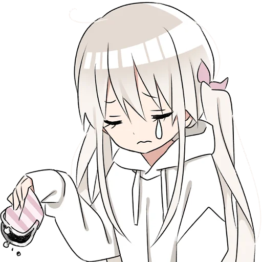 Hoodiegirl (white) Pt.2 Stickers Telegram Sticker #22 - Hoodiegirl (white) Pt.2 Stickers #22