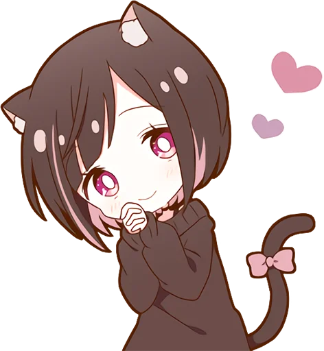 Kuroneko Chan Stickers Telegram Sticker #9 - Kuroneko Chan Stickers #9