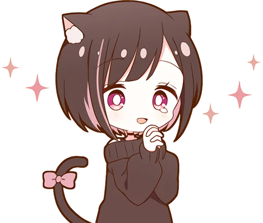 Kuroneko Chan Stickers Telegram Sticker #14 - Kuroneko Chan Stickers #14