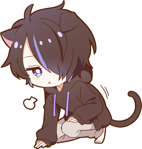 Kuroneko Kun Stickers Telegram Sticker #10 - Kuroneko Kun Stickers #10