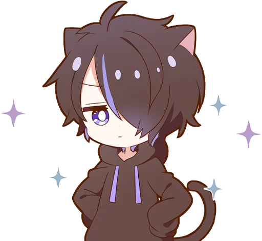 Kuroneko Kun Stickers Telegram Sticker #12 - Kuroneko Kun Stickers #12