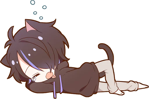 Kuroneko Kun Stickers Telegram Sticker #22 - Kuroneko Kun Stickers #22