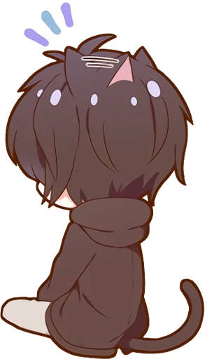 Kuroneko Kun Stickers Telegram Sticker #23 - Kuroneko Kun Stickers #23