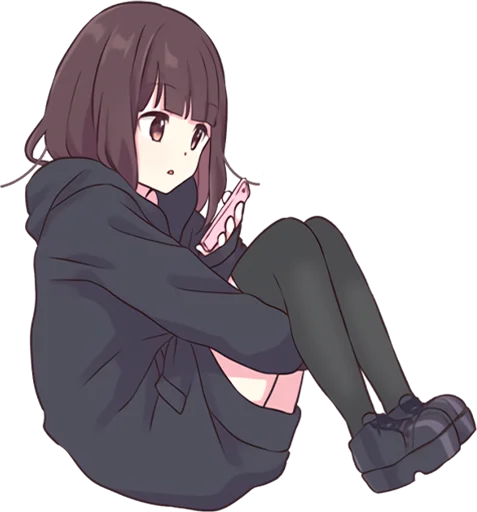 Kurumi Chan Pt.1 Stickers Telegram Sticker #17 - Kurumi Chan Pt.1 Stickers #17