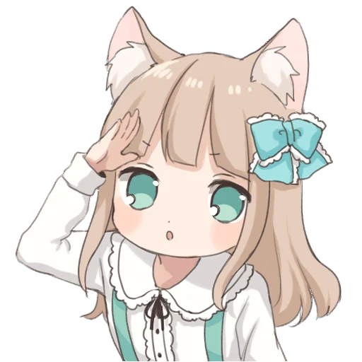 Wolf Ear Girl Stickers Telegram Sticker #1 - Wolf Ear Girl Stickers #1