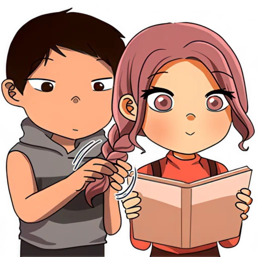 Jun and Jane Telegram Sticker #8 - Jun and Jane #8