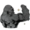 Just Gorilla2 Emoji Telegram Sticker #6 - Just Gorilla2 Emoji #6