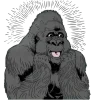 Just Gorilla2 Emoji Telegram Sticker #10 - Just Gorilla2 Emoji #10