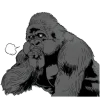 Just Gorilla2 Emoji Telegram Sticker #22 - Just Gorilla2 Emoji #22