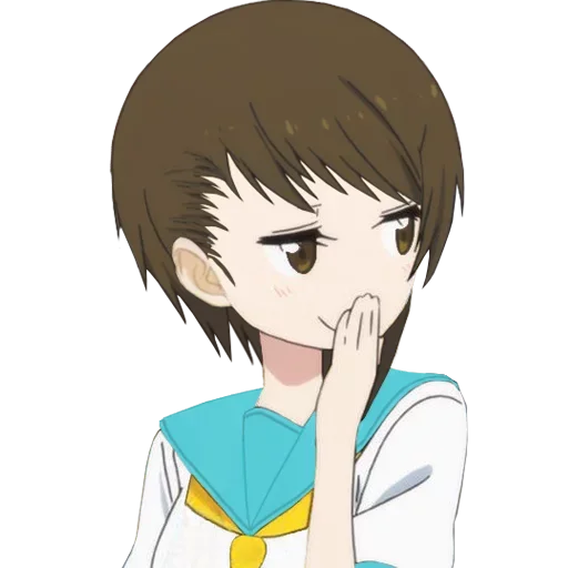 Anime Smug And Sassy Expressions Telegram Sticker #9 - Anime Smug And Sassy Expressions #9
