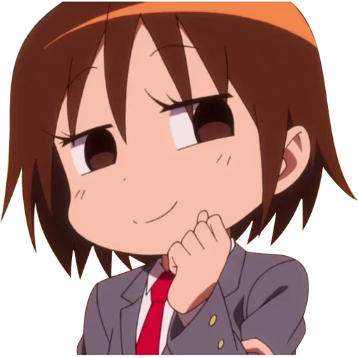 Anime Smug And Sassy Expressions Telegram Sticker #15 - Anime Smug And Sassy Expressions #15