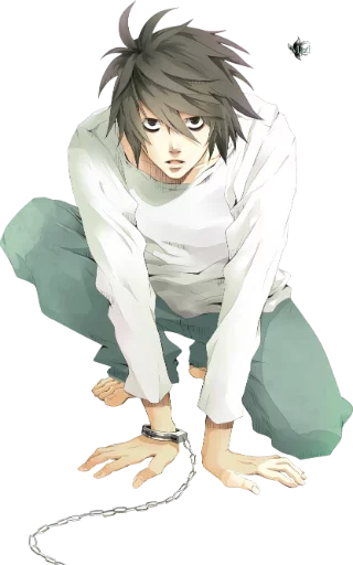Death Note Light And Ryuk Telegram Sticker #7 - Death Note Light And Ryuk #7