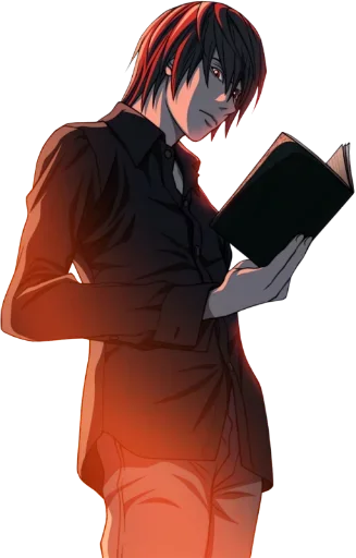 Death Note Light And Ryuk Telegram Sticker #22 - Death Note Light And Ryuk #22