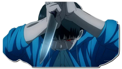 Tokyo Ghoul Anime Reactions Telegram Sticker #10 - Tokyo Ghoul Anime Reactions #10
