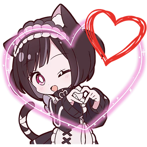 Kuroneko Telegram Sticker #10 - Kuroneko #10