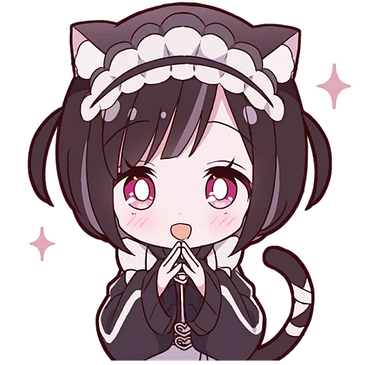 Kuroneko Telegram Sticker #17 - Kuroneko #17