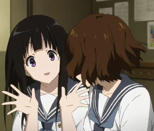 Hyouka Classic Literature Club Telegram Sticker #25 - Hyouka Classic Literature Club #25