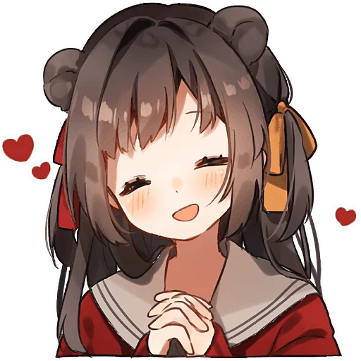 Cute Anime Girls Telegram Sticker #4 - Cute Anime Girls #4