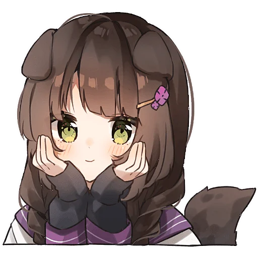 Cute Anime Girls Telegram Sticker #17 - Cute Anime Girls #17