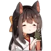 Cute Anime Girls Emoji Telegram Sticker #8 - Cute Anime Girls Emoji #8