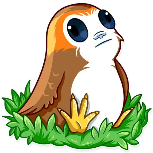 Porg Telegram Sticker #6 - Porg #6