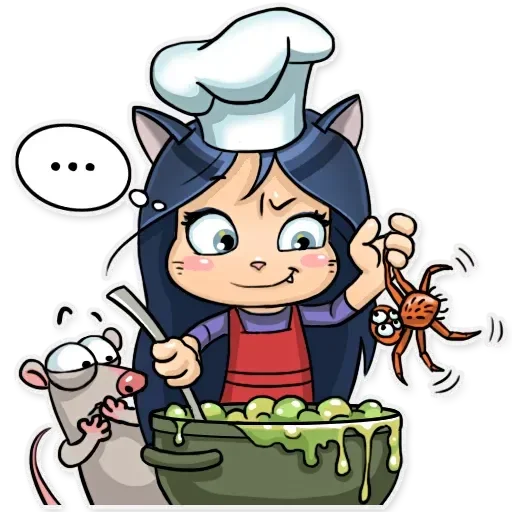 Kitty The Witch Telegram Sticker #12 - Kitty The Witch #12