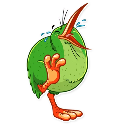 Playful Kiwi Bird
