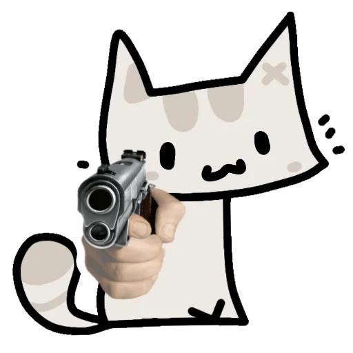 Myaka the Cat Telegram Sticker #21 - Myaka the Cat #21