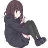 Kurumi Chan1 Emoji Telegram Sticker #14 - Kurumi Chan1 Emoji #14