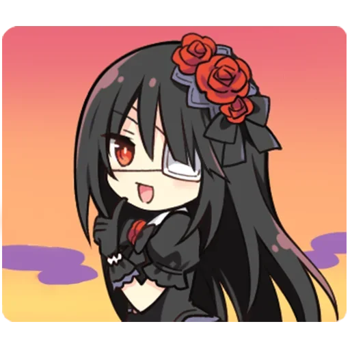 Tokisaki Kurumi Telegram Sticker #2 - Tokisaki Kurumi #2